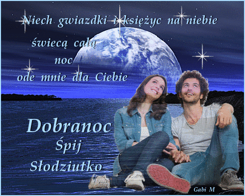 Zakochani gwiazdki  dobranoc śpij słodziutko